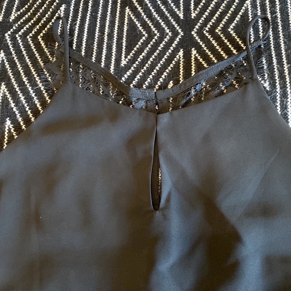 Blank Tank Top with Lace Back Detail - Picture 2 of 9